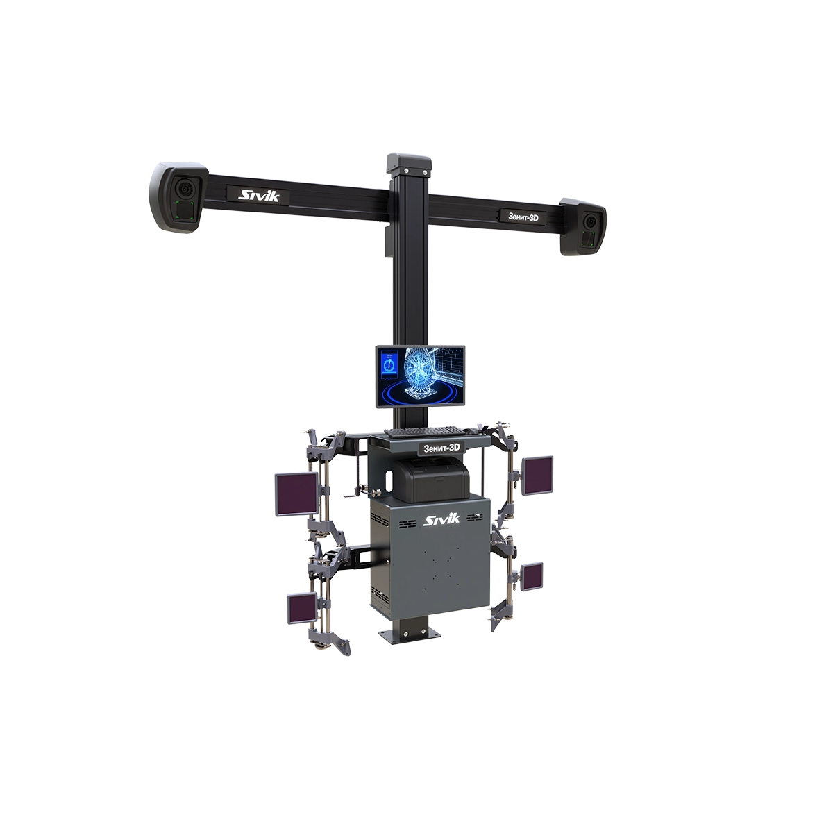 картинка Стенд регулировки развала схождения Зенит-3D ТЛ2ПС. Сенсорный монитор Sivik